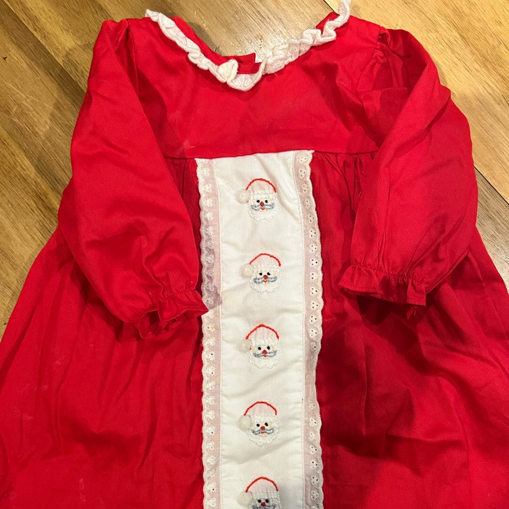 Eliza Jane embroidered Santa dress, never worn! NWOT size 9months.